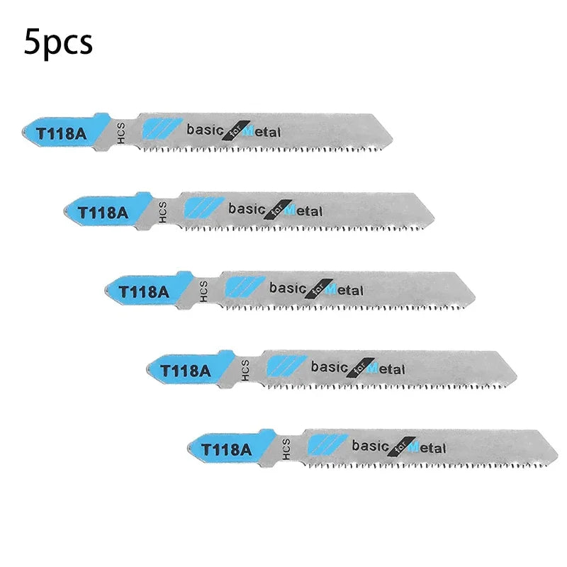 FATCOOL T118A HSS Jigsaw Blades 5-Piece – Wood & Metal Cutting Jigsaw Blade Set Richie's Default Title
