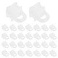 200Pcs White Plastic Curtain Track Hooks & Rail Gliders Curtain Track Gliders Richie's Default Title