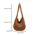 Women's Large Knit Tote Bag – Shoulder & Crossbody Handbag Women's Tote Bag Richie's