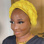 Double Braid Halo Turban Cap – African Headwrap for Women Turban Headwrap Richie's
