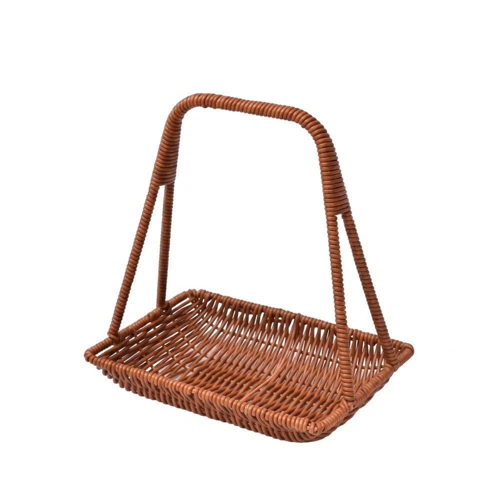 Plastic Rattan Handheld Serving Basket – Round & Rectangle Serving Basket Richie's Small Square