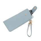 PU Leather Glasses Storage Pouch – Compact Bag Attachment Eyewear Storage Pouch Richie's Blue 1 Pc