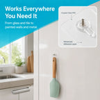 50-Pack Reusable Traceless Self-Adhesive Wall Hooks | No Drill Adhesive Wall Hooks Richie's