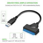 2-in-1 SATA to USB 3.0 & Type-C Adapter Cable – 6 Gbps HDD SSD SATA USB Adapter Cable Richie's