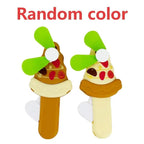 Donut Manual Hand Press Fan – Portable Mini Cooling Fan Manual Cooling Fan Richie's A6-1pc random