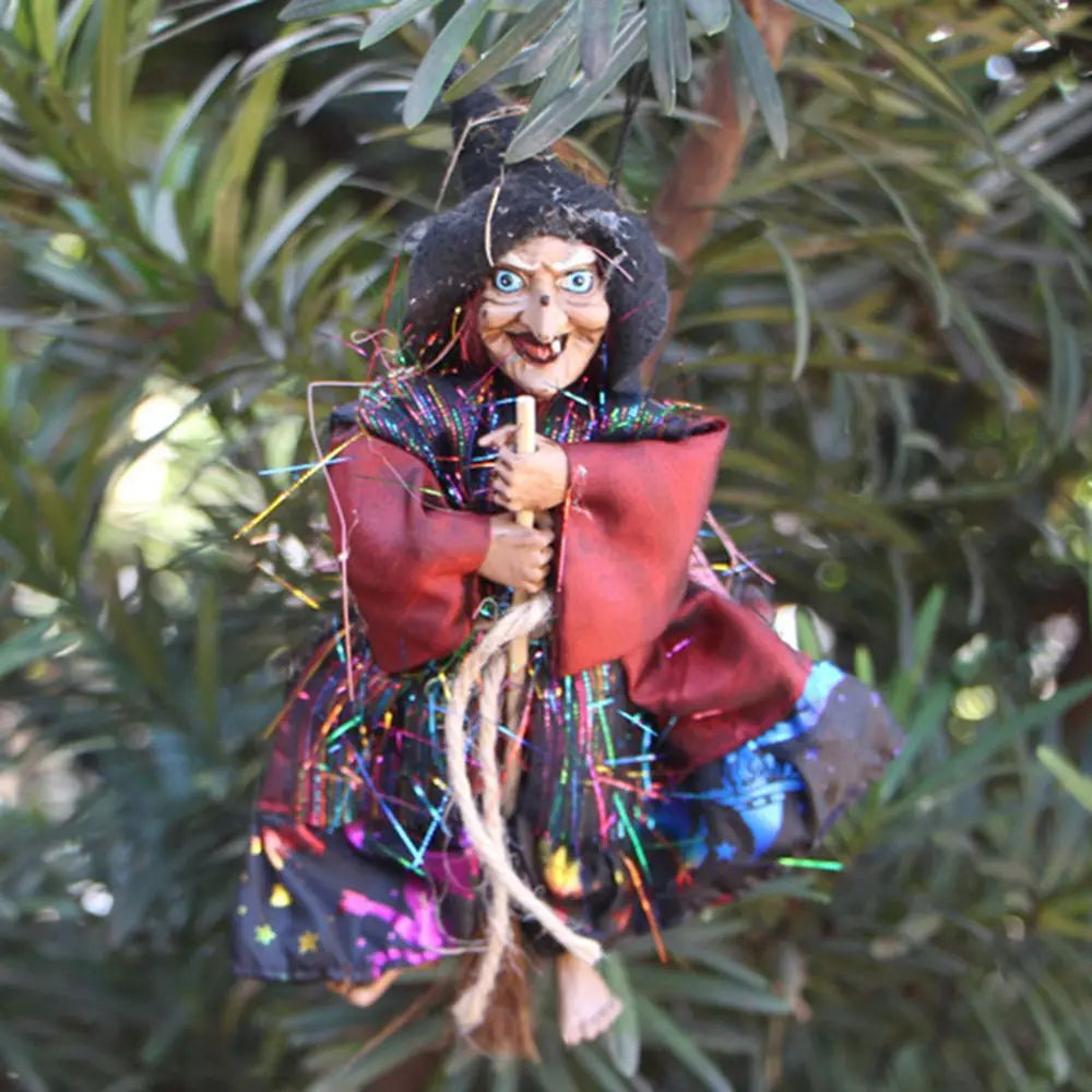 Halloween Witch Hanging Figurine Ornament | Spooky Decor Halloween Ornament Richie's