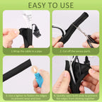 6M Self-Closing Braided Cable Management Sleeve – 20mm Cable Management Sleeve Richie's