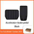 Tesla Model Y Juniper 2025 Aluminum Non-Slip Pedal Pads Car Pedal Covers Richie's black