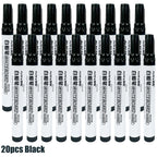 Colorful Erasable Whiteboard Markers 10-Pack | Smooth Writing Whiteboard Markers Richie's black 20pcs
