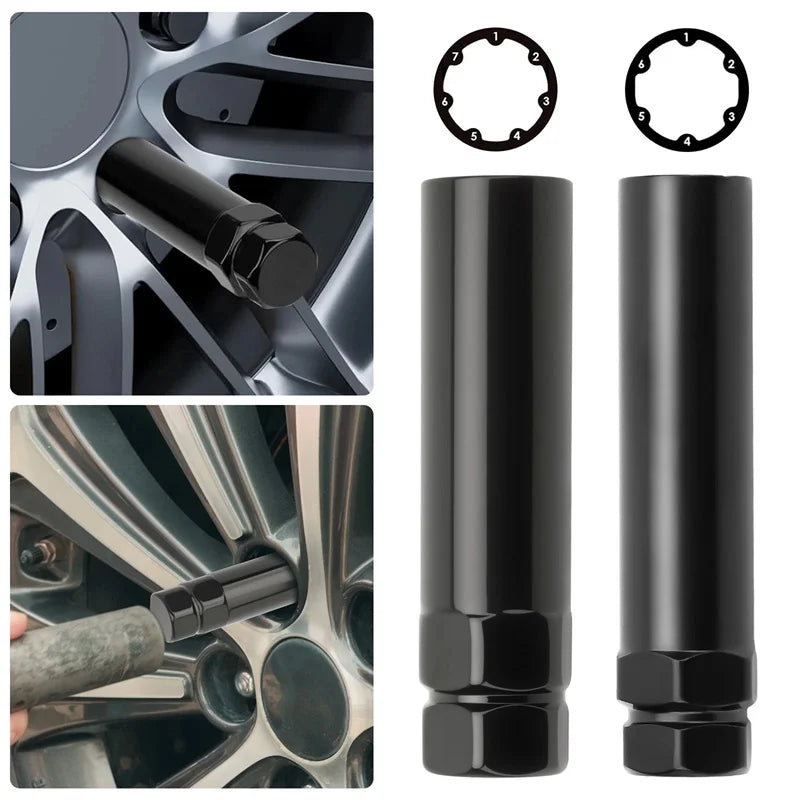 6 & 7 Spline Lug Nut Socket Set – M12 & M14 Wheel Key Lug Nut Socket Set Richie's Default Title