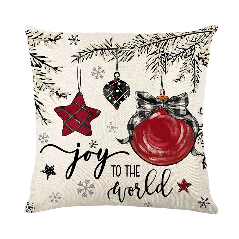 Reversible Christmas Pillow Covers – Santa & Reindeer Zip Christmas Pillow Cover Richie's D 1pc