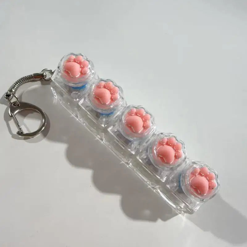 Kawaii Cat Claw Crystal Keycap Keyboard Fidget Toy Keychain Fidget Toy Keychain Richie's A5