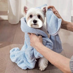 Quick-Drying Dog Bathrobe – Soft Absorbent Pet Bath Towel Pet Bath Robe Richie's