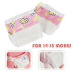 10Pcs Reborn Baby Doll Diapers Pretend Play Accessories 14-18" Doll Accessories Richie's