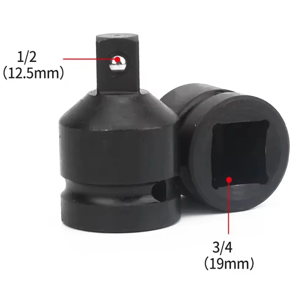 Impact Socket Drive Adapter 1/2 3/8 1/4 Chrome-Vanadium Steel Socket Drive Adapter Richie's 3-4 to 1-2
