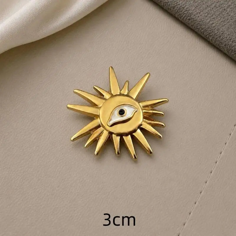 Eye-Shaped Shank Button – Creative Alloy Sweater Accessory Shank Button Richie's A1