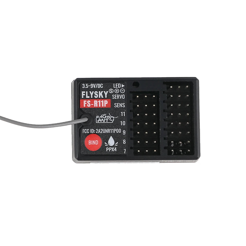 Flysky FS-R11P 2.4GHz 11CH ANT Receiver for RC Car Boat Tank RC Receiver Richie's 1PCS No plug