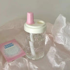Cute Bowknot Straw Cup 500ml/700ml Plastic Water Bottle with Lid Straw Tumbler Cup Richie's