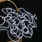 Pearl Wave Gauze Flower Wrapping Mesh 28cm x 4 Yards Floral Wrapping Mesh Richie's black pearl