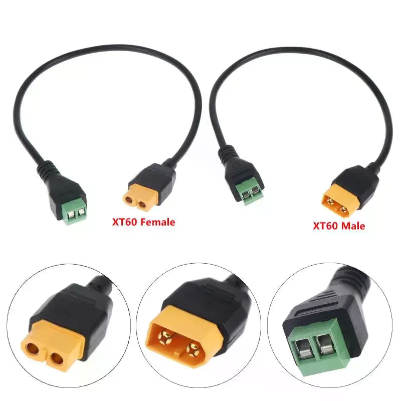 XT60 Solderless 2-Pin Terminal Adapter for UAV, Solar & Charger XT60 Terminal Adapter Richie's