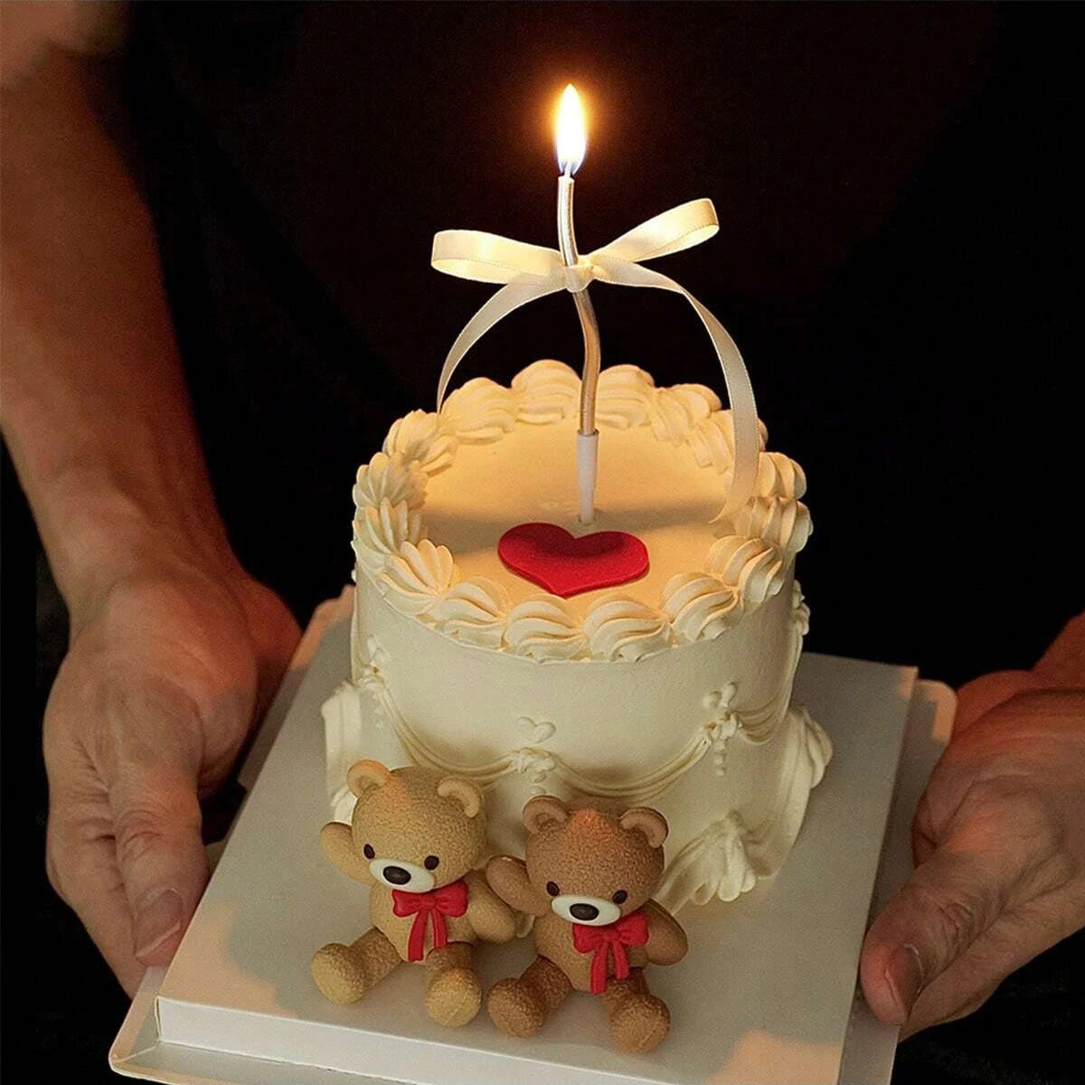 Teddy Bear Cake Toppers – Bow Tie Bear Party Figurines Cake Topper Figurine Richie's