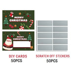 50-Pack Christmas Scratch Cards – Santa Holiday Party Favors Holiday Scratch Cards Richie's 50 packs Style 2