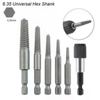 5/6Pc Broken Bolt Extractor Set with Center Drill Bits Screw Extractor Set Richie's