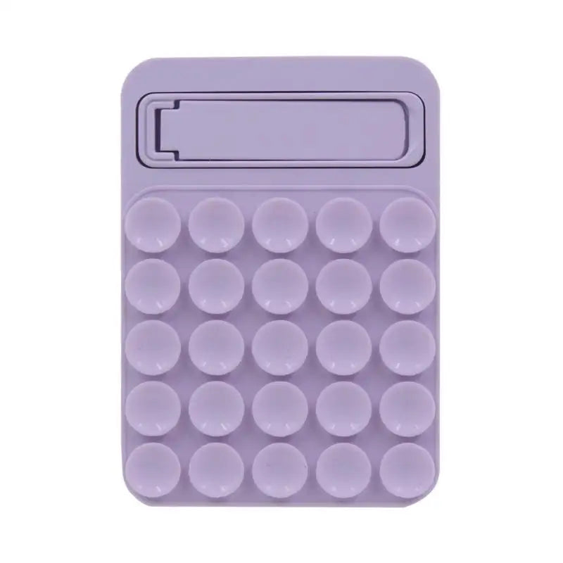 Foldable Silicone Suction Phone Mount – Shower Mirror Holder Phone Suction Mount Richie's Light purple