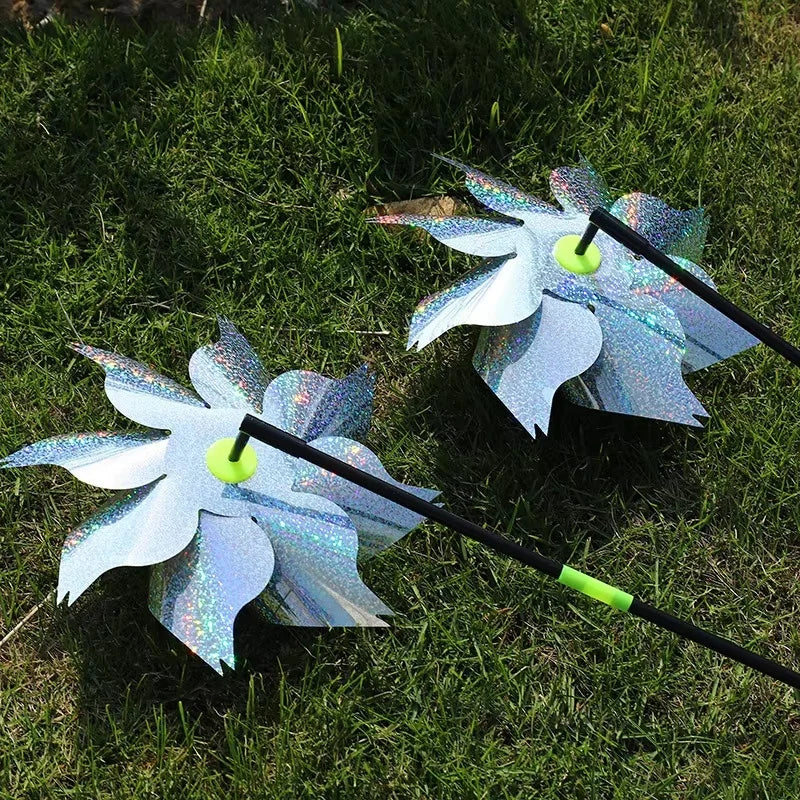 Reflective Bird Repeller Pinwheel Windmill Spinner Garden Decor Bird Deterrent Spinner Richie's