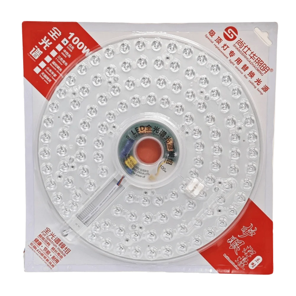 Round LED Panel Light 20W–100W Dimmable Flush Mount Ceiling LED Panel Light Richie's 100W Tricolor