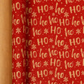 Christmas Kraft Wrapping Paper Roll – Vintage HoHoHo Design Gift Wrapping Paper Richie's 1roll