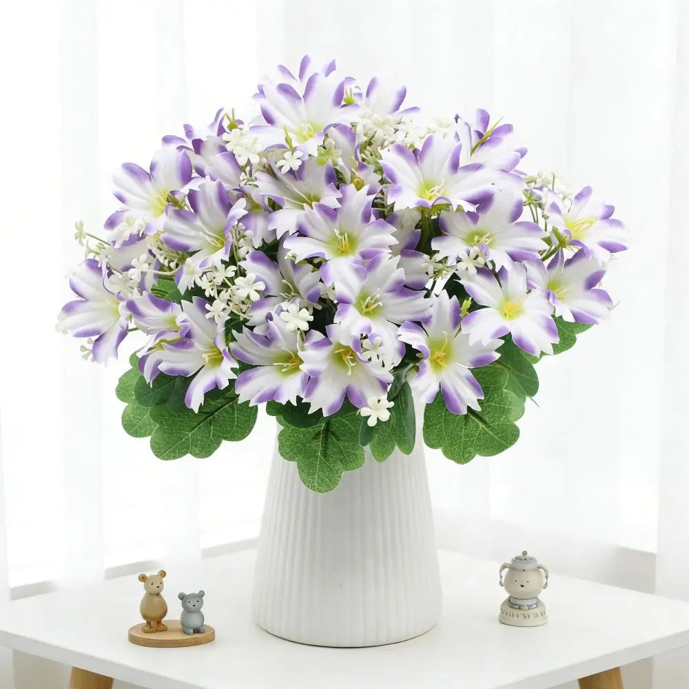UV Resistant Artificial Trumpet Flower Bouquet | Home Decor Artificial Flower Bouquet Richie's