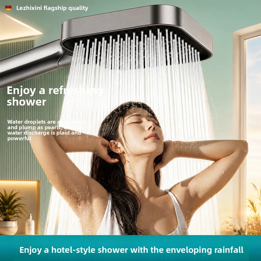 Pressurized Shower Head Set – High-Flow ABS Bathroom Kit Pressurized Shower Set Richie's