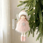 Plush Christmas Angel Ornament – Fluffy Wings Hanging Pendant Christmas Ornament Richie's Style-1