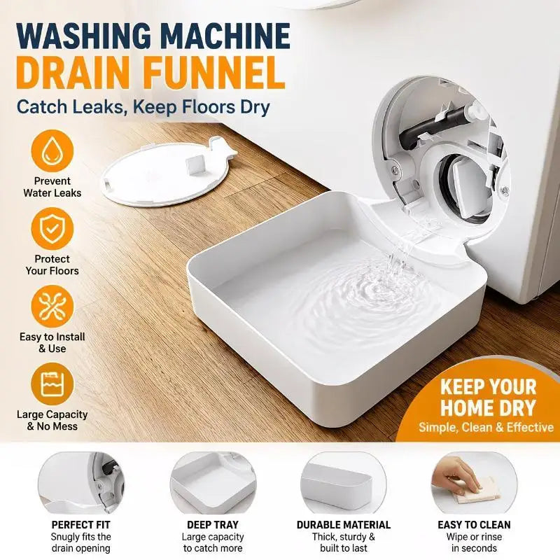 Washing Machine Drain Funnel – Leak-Proof Large Capacity Washing Machine Accessory Richie's
