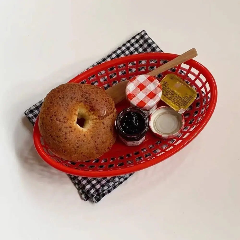 Reusable Oval Plastic Food Serving Basket – Snack & Hot Dog Tray Food Serving Basket Richie's