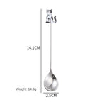 Cartoon Cat Coffee Spoon – Japanese Korean 304 Stainless Steel Decorative Spoon Richie's --2