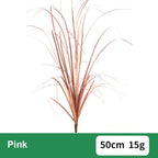 Realistic Artificial Cattail Grass Stem 50cm | Faux Plant Decor Artificial Plant Stem Richie's Pink