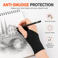 Artist Two-Finger Drawing Gloves – Smudge-Proof Tablet Gloves Artist Drawing Gloves Richie's Default Title