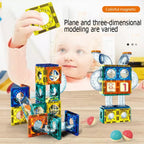 73-Piece Magnetic Pipe & Sheet Building Blocks Set for Kids Magnetic Building Blocks Richie's
