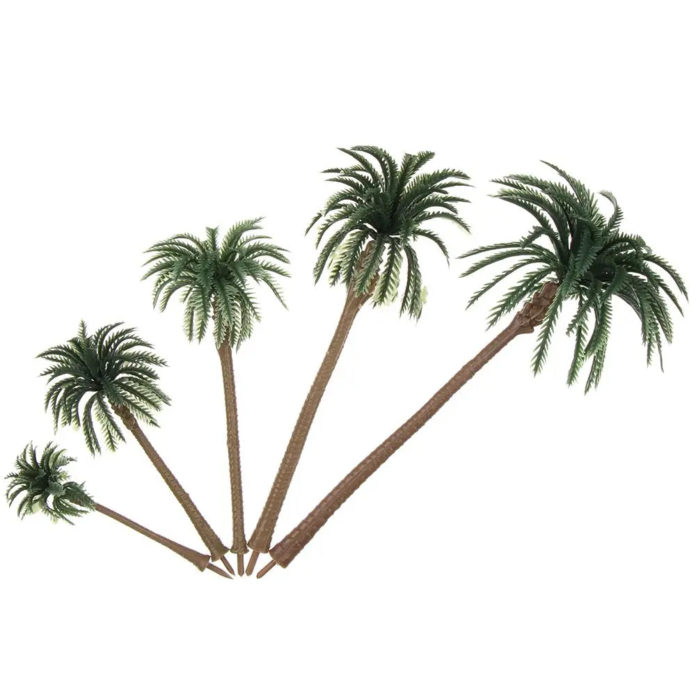 5Pcs Miniature Coconut Palm Tree Models for DIY Micro Landscape Miniature Landscape Model Richie's