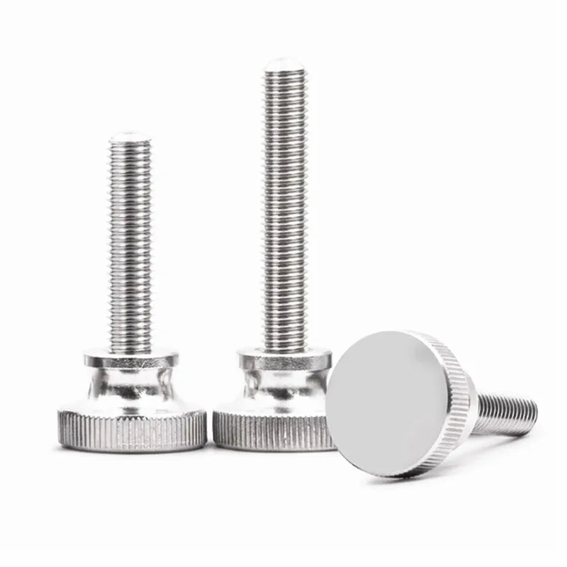 M8 Stainless Steel Knurled Thumb Screws Hand Tighten GB834 2Pcs Thumb Screws Richie's