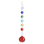 K9 Crystal Rainbow Suncatcher Hanging Pendant Prism Decor Crystal Suncatcher Pendant Richie's Red