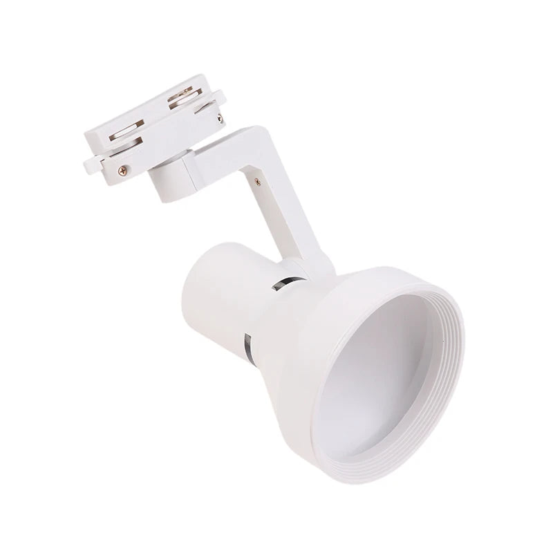 PAR30 E27 Track Light Bracket 2/3 Wire Rail Ceiling Holder Track Light Bracket Richie's Horn White