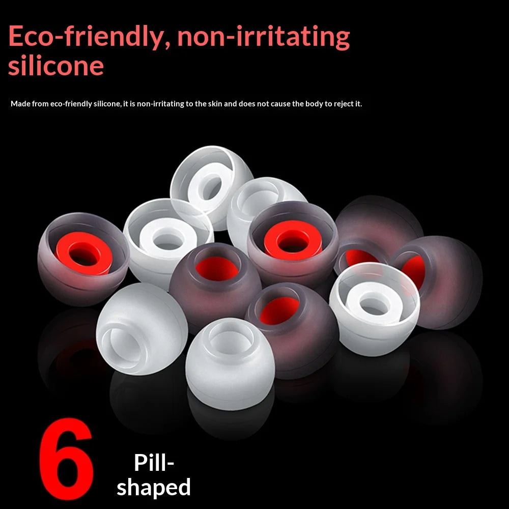 QKZ 3-Pair Silicone Memory Foam Ear Tips for KZ In-Ear Monitors Replacement Ear Tips Richie's