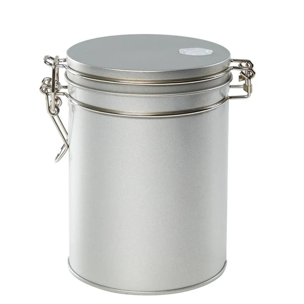 Vacuum Sealed Stainless Steel Coffee & Tea Storage Canister Food Storage Canister Richie's Type2-silver