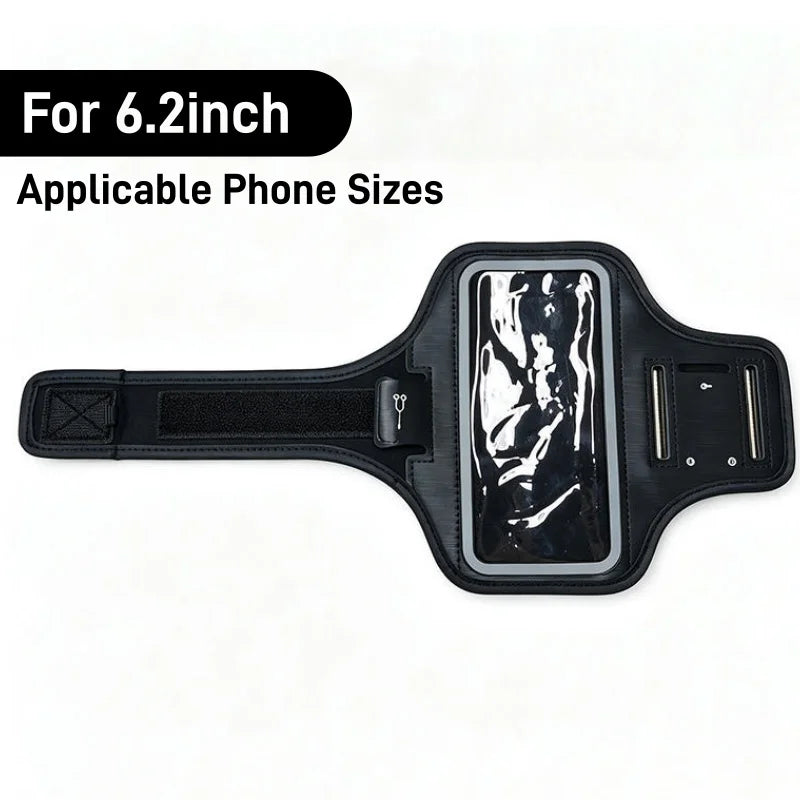 Running Sports Phone Armband for iPhone & Samsung Up to 7 Inches Phone Armband Case Richie's 6.2 INCH