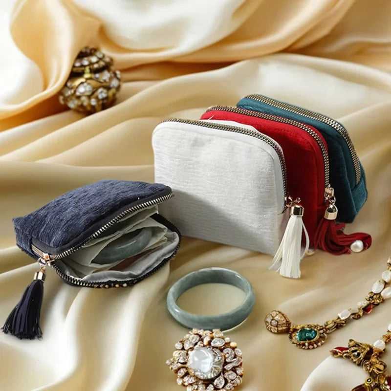5-Layer Velvet Jewelry Storage Bag | Portable Travel Case Jewelry Storage Bag Richie's