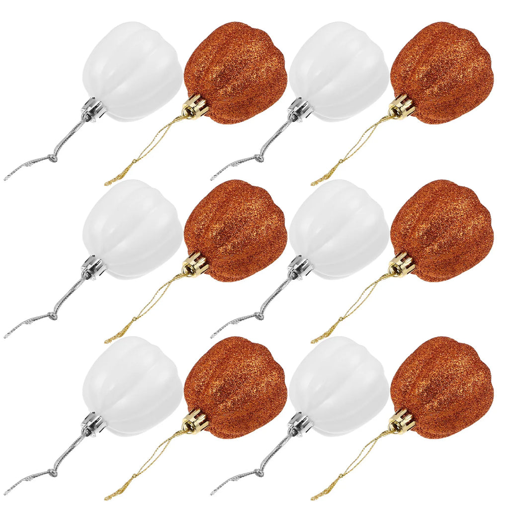 12 Pcs Mini Plastic Pumpkin Hanging Decorations – Fall Decor Seasonal Hanging Decor Richie's Default Title