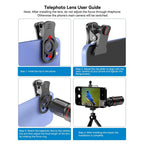 18X/36X/64X Clip-On Telephoto Zoom Lens for iPhone & Android Telephoto Phone Lens Richie's